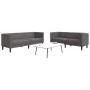 Juego de sofás Chesterfield 2 piezas cuero sintético gris von , Sofas - Ref: Foro24-3209277, Preis: 545,27 €, Rabatt: %