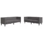 Juego de sofás Chesterfield 2 piezas cuero sintético gris von , Sofas - Ref: Foro24-3209277, Preis: 545,27 €, Rabatt: %