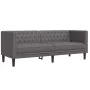 Juego de sofás Chesterfield 2 piezas cuero sintético gris von , Sofas - Ref: Foro24-3209277, Preis: 545,27 €, Rabatt: %