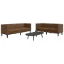 Juego de sofás Chesterfield 2 piezas cuero sintético marrón by , Sofas - Ref: Foro24-3209280, Price: 558,14 €, Discount: %