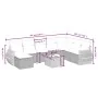 Set de sofás de jardín 9 pzas y cojines ratán sintético marrón by , Garden sets - Ref: Foro24-3264219, Price: 596,00 €, Disco...