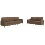 Juego de sofás 2 piezas tela marrón by , Sofas - Ref: Foro24-3278322, Price: 478,53 €, Discount: %