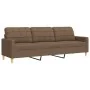 Juego de sofás 2 piezas tela marrón by , Sofas - Ref: Foro24-3278322, Price: 478,53 €, Discount: %