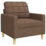 Juego de sofás 3 piezas tela marrón von , Sofas - Ref: Foro24-3278290, Preis: 616,98 €, Rabatt: %