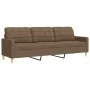 Juego de sofás 3 piezas tela marrón von , Sofas - Ref: Foro24-3278290, Preis: 616,98 €, Rabatt: %