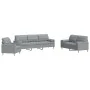 Juego de sofás con cojines 3 piezas tela gris claro von , Sofas - Ref: Foro24-3278303, Preis: 627,37 €, Rabatt: %
