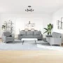 Juego de sofás con cojines 3 piezas tela gris claro von , Sofas - Ref: Foro24-3278303, Preis: 627,37 €, Rabatt: %