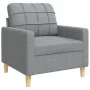 Juego de sofás con cojines 3 piezas tela gris claro von , Sofas - Ref: Foro24-3278303, Preis: 627,37 €, Rabatt: %