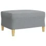 Juego de sofás 3 pzas con reposapiés y cojines tela gris claro von , Sofas - Ref: Foro24-3278343, Preis: 547,36 €, Rabatt: %