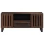 Mueble de TV madera maciza mango marrón 100x34x46 cm by , CD and DVD storage - Ref: Foro24-377506, Price: 139,13 €, Discount: %