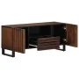 Mueble de TV madera maciza mango marrón 100x34x46 cm by , CD and DVD storage - Ref: Foro24-377506, Price: 139,13 €, Discount: %
