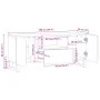 Mueble de TV madera maciza mango marrón 100x34x46 cm by , CD and DVD storage - Ref: Foro24-377506, Price: 139,13 €, Discount: %