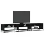 Mueble de TV madera de ingeniería negro 270x40x46 cm by , TV Furniture - Ref: Foro24-3300810, Price: 155,46 €, Discount: %