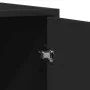 Aparador de madera de ingeniería negro 92x35x76 cm by , Sideboards - Ref: Foro24-3300825, Price: 113,62 €, Discount: %