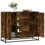 Aparador madera de ingeniería roble ahumado 92x35x76 cm de , Aparadores - Ref: Foro24-3300827, Precio: 109,36 €, Descuento: %