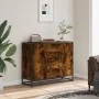 Aparador madera de ingeniería roble ahumado 92x35x76 cm de , Aparadores - Ref: Foro24-3300827, Precio: 109,36 €, Descuento: %
