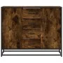 Aparador madera de ingeniería roble ahumado 92x35x76 cm de , Aparadores - Ref: Foro24-3300827, Precio: 109,36 €, Descuento: %