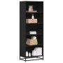 Estantería de madera de ingeniería negra 60x35x170,5 cm de , Librerías y estanterías - Ref: Foro24-3300850, Precio: 110,15 €,...
