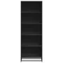 Estantería de madera de ingeniería negra 60x35x170,5 cm de , Librerías y estanterías - Ref: Foro24-3300850, Precio: 110,15 €,...