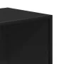 Estantería de madera de ingeniería negra 60x35x170,5 cm de , Librerías y estanterías - Ref: Foro24-3300850, Precio: 110,15 €,...