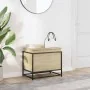 Caja de almacenaje madera ingeniería roble sonoma 60x40x51,5 cm by , Storage baskets - Ref: Foro24-848795, Price: 55,50 €, Di...