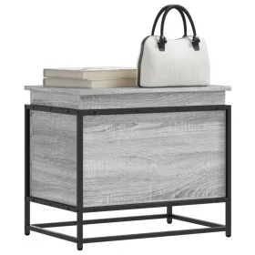 Caja de almacenaje con tapa madera gris Sonoma 60x40x51,5 cm by , Storage baskets - Ref: Foro24-848797, Price: 54,14 €, Disco...