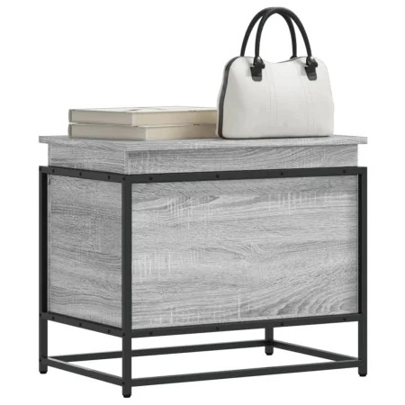 Caja de almacenaje con tapa madera gris Sonoma 60x40x51,5 cm de , Cestas para almacenaje - Ref: Foro24-848797, Precio: 54,68 ...
