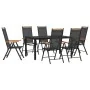 Juego de comedor para jardín 7 piezas aluminio negro de , Conjuntos de jardín - Ref: Foro24-3200601, Precio: 526,50 €, Descue...