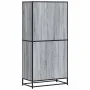 Aparador alto madera de ingeniería gris Sonoma 68x35x139 cm by , Sideboards - Ref: Foro24-3300833, Price: 133,17 €, Discount: %