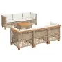 Set sofás de jardín 7 piezas y cojines ratán sintético beige von , Gartensets - Ref: Foro24-3261742, Preis: 592,45 €, Rabatt: %