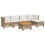 Juego de sofás jardín con cojines 6 pzas ratán sintético beige von , Gartensets - Ref: Foro24-3261796, Preis: 473,68 €, Rabat...