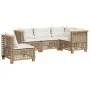 Set of garden sofas with cushions 5 pcs synthetic rattan beige by , Garden sets - Ref: Foro24-3261838, Price: 443,01 €, Disco...