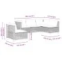 Set of garden sofas with cushions 5 pcs synthetic rattan beige by , Garden sets - Ref: Foro24-3261838, Price: 443,01 €, Disco...