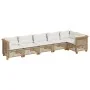 Juego de sofás jardín con cojines 6 pzas ratán sintético beige by , Garden sets - Ref: Foro24-3261850, Price: 523,37 €, Disco...