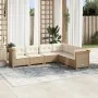 Juego de sofás jardín con cojines 6 pzas ratán sintético beige von , Gartensets - Ref: Foro24-3261859, Preis: 470,04 €, Rabat...