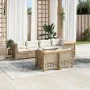 Set sofás de jardín 7 piezas y cojines ratán sintético beige by , Garden sets - Ref: Foro24-3261886, Price: 634,10 €, Discoun...