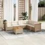Set sofás de jardín 7 piezas y cojines ratán sintético beige by , Garden sets - Ref: Foro24-3261865, Price: 519,72 €, Discoun...