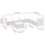 Set sofás de jardín 7 piezas y cojines ratán sintético beige by , Garden sets - Ref: Foro24-3261865, Price: 519,72 €, Discoun...