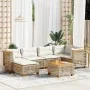 Set sofás de jardín 7 piezas y cojines ratán sintético beige von , Gartensets - Ref: Foro24-3261922, Preis: 562,47 €, Rabatt: %