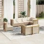 Set de sofás de jardín y cojines 8 piezas ratán sintético beige de , Conjuntos de jardín - Ref: Foro24-3261901, Precio: 674,5...