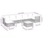 Set de sofás de jardín y cojines 8 piezas ratán sintético beige by , Garden sets - Ref: Foro24-3261934, Price: 642,87 €, Disc...