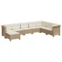 Set de sofás de jardín y cojines 8 piezas ratán sintético beige by , Garden sets - Ref: Foro24-3261955, Price: 599,52 €, Disc...