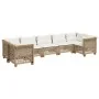 Set sofás de jardín 7 piezas y cojines ratán sintético beige von , Gartensets - Ref: Foro24-3261976, Preis: 621,29 €, Rabatt: %