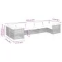 Set sofás de jardín 7 piezas y cojines ratán sintético beige von , Gartensets - Ref: Foro24-3261976, Preis: 621,29 €, Rabatt: %
