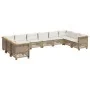 Juego de sofás jardín con cojines beige 10 pzas ratán sintético von , Gartensets - Ref: Foro24-3262024, Preis: 862,03 €, Raba...