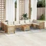 Set de sofás de jardín 11pzas con cojines ratán sintético beige by , Garden sets - Ref: Foro24-3262030, Price: 917,68 €, Disc...