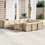 Set de sofás de jardín 11pzas con cojines ratán sintético beige von , Gartensets - Ref: Foro24-3262039, Preis: 834,83 €, Raba...
