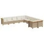 Juego de sofás jardín con cojines beige 10 pzas ratán sintético by , Garden sets - Ref: Foro24-3262045, Price: 769,75 €, Disc...