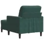 Sillón con taburete terciopelo verde oscuro 60 cm by , Sofas - Ref: Foro24-3278259, Price: 213,44 €, Discount: %