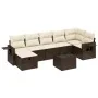 Set sofás de jardín 8 piezas y cojines ratán sintético marrón von , Gartensets - Ref: Foro24-3263829, Preis: 512,92 €, Rabatt: %